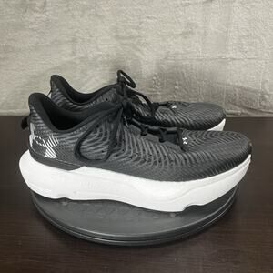 Under Armour UA Infinite Pro Running Womens Size 10 Black Gray Lace Up Shoes